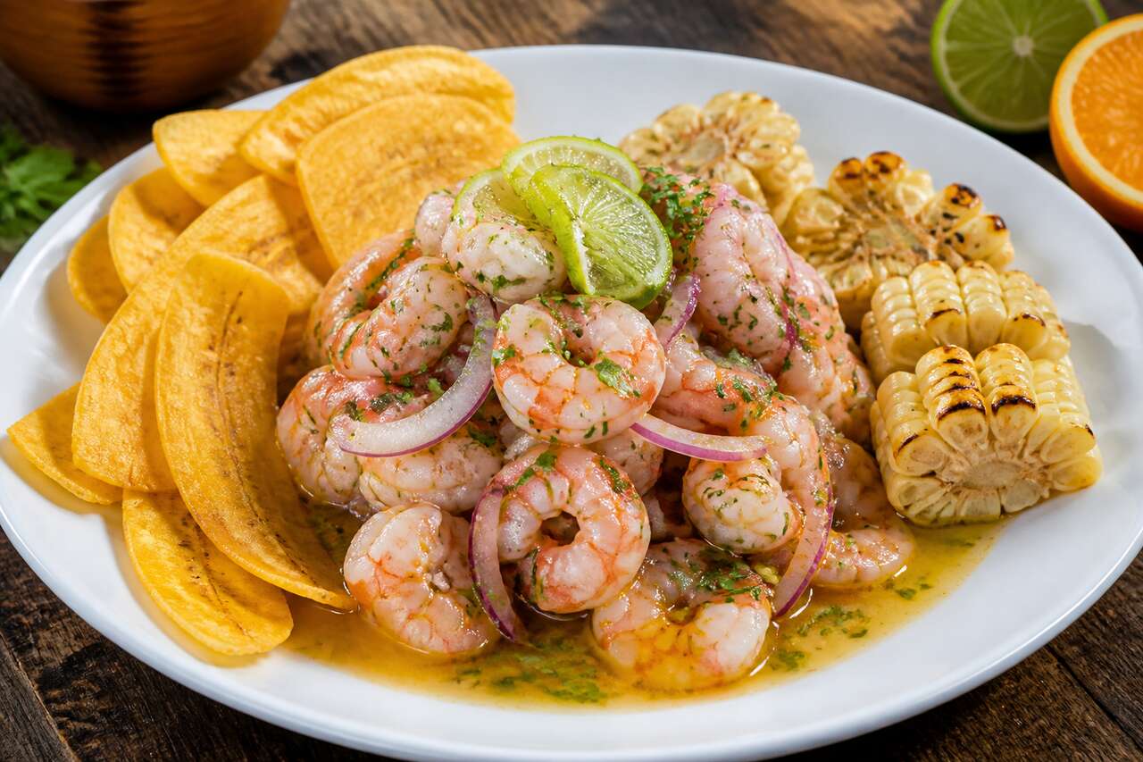 Ceviche colombien de crevettes : saveurs latines