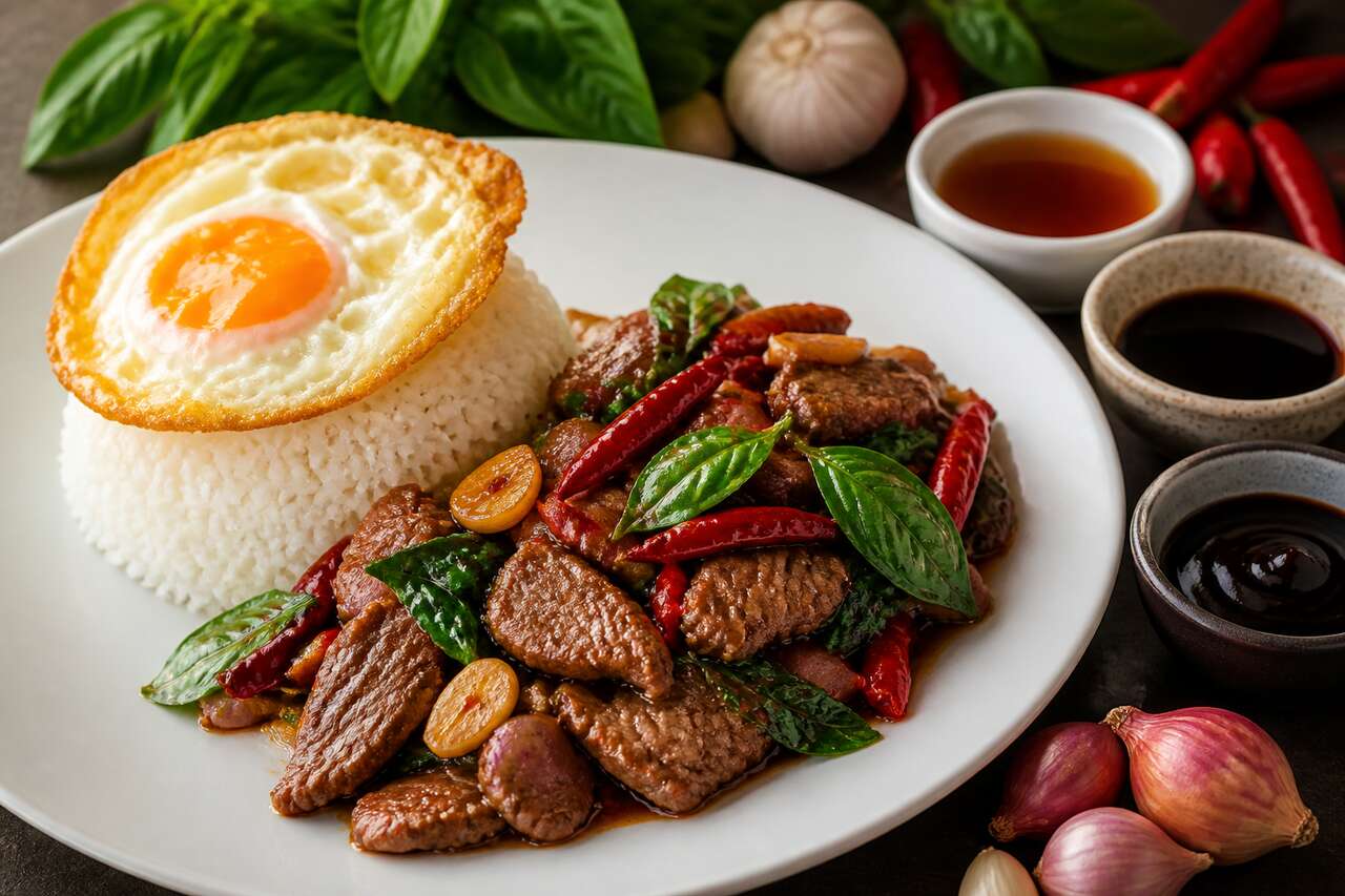 Bœuf sauté basilic thaï : immersion thaïlandaise authentique